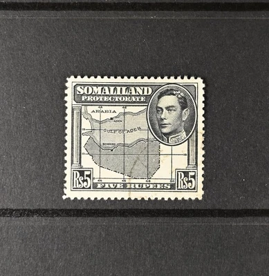 Somaliland Protectorate Scott # 95 VF Used  British Colony Stamp Cat $50 - Image 1 of 2