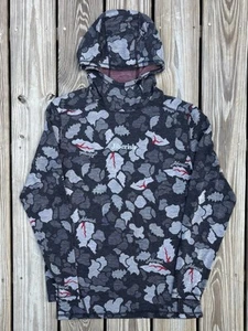 Smartwool Hoodie Mens Large All Over Print Jiberish Merino Wool Base Layer - Picture 1 of 5