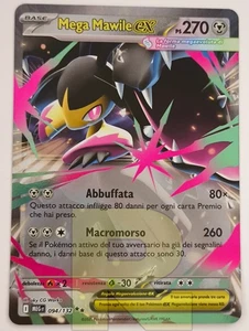 Mega Mawile EX ® Megaevoluzione MEG 094/132 ® Rara Holo Foil ® Italiano - Picture 1 of 4