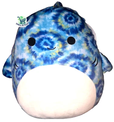Squishmallows Original 20-Inch Jumbo Luther the Shark Soft Fluffy Belly NEW - Image 1 of 3