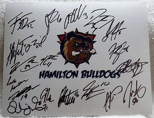 12/13 Hamilton Bulldogs Team Signed Photo w/ Greg Pateryn Montreal Canadiens - Picture 1 of 1