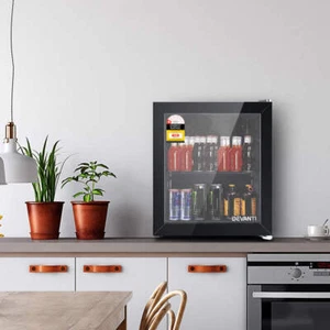 Devanti 46L Glass Door Bar Fridge Mini Countertop Freezer Fridges Bottle Cooler - Picture 1 of 7