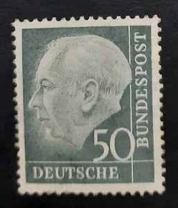 Germany (West) 1954 SG1115 50pf slate-black Heuss definitive, MNH CV (2018) £275 - Picture 1 of 2