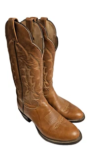 Tony Lama Vintage 9.5D Gold Label Western Cowboy Boots - Highest Quality - Rare - Picture 1 of 16