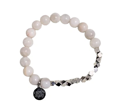 Pulsera Kinsley Armelle Burst Collection Plata Ráfaga ~ Cuarzo Lechoso ~ RETIRADA Foto 1 de 3