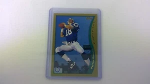 Peyton Manning 1998 Topps Draft Picks tarjeta de novato #360 Colts verdadera base novato - Imagen 1 de 2