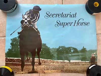 Póster De Colección Original 1973 Secretariat Super Horse Synergisms - Sellado Nuevo de Lote Antiguo Foto 1 de 4