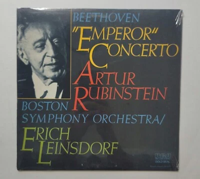 BEETHOVEN, "Emperor" Concerto Rubinstein Leinsdorf USA LP - AGL1-4220 Vinyl NEW! - Image 1 of 2