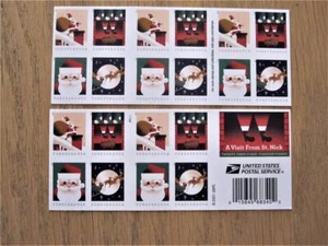 2021 A Visit From St. Nick Postage Stamps Unused 1 Book of 20 Forever Stamps - Picture 1 of 1