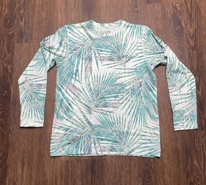 SALT LIFE SLX Size Youth Large Palm Leaves Long Sleeve Shirt - Picture 1 of 6