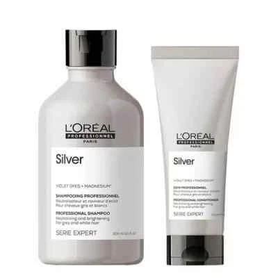 LOreal Professionnel Serie Expert DUO Silber Shampoo 300Ml Und Conditioner 200Ml - Bild 1 von 2