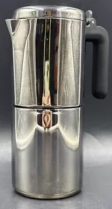 WMF Kaffee Espresso Kocher Maschine Chrom Edelstahl Trans Therm Boden Kompakt - Picture 1 of 14