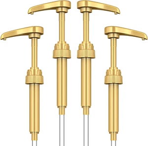 Coffee Syrup Pump Dispenser, 4 Packs of Syrup Pump for 750Ml/25.4 Oz Syrup Bottl - Picture 1 of 12