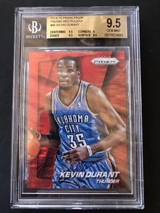 2014-15 PANINI PRIZMS RED PULSAR /25 #86 Kevin Durant BGS 9.5 GEM Mint Rare! - Picture 1 of 3