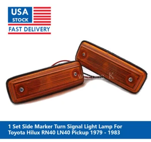 1 PAR MARCADOR LATERAL LUZ INTERMITENTE LÁMPARA PARA CAMIONETA TOYOTA HILUX LN40 1979-1983 - Imagen 1 de 4