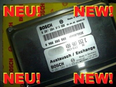 NUOVA centralina motore AUDI A6 S6 C5-4B 2.4 4B0907552E 4B0997552AX  - Immagine 1 di 2