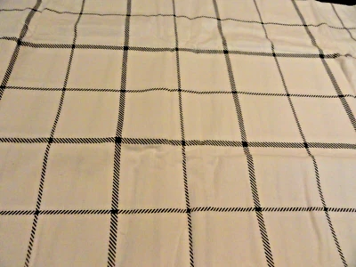 2 nuevas fundas de almohada de franela pesada Buffalo a cuadros negro blanco roto algodón turco Foto 1 de 4