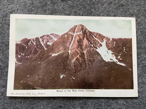 Berg des Heiligen Kreuzes in Colorado Vintage Postkarte - Bild 1 von 2