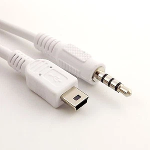 3.5mm Stereo Male To Mini USB 5 Pin Male Plug Audio Adapter Connector Cable 30cm - Picture 1 of 5