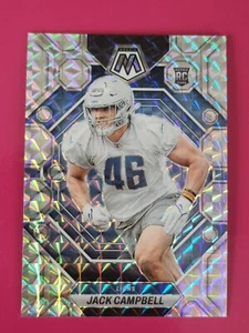2023 Panini Mosaic #323 Jack Campbell Detroit Lions Rookie Silver Mosaic Prizm - Bild 1 von 2