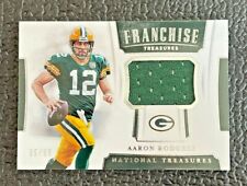 🔥AARON RODGERS 2018 NATIONAL TREASURES FRANCHISE TREASURES JERSEY CARD /99!🔥
