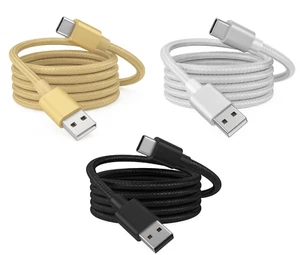 Chargeur USB TYPE C vers USB A Charge Rapide DATA / SYNC Cordon Tressé Nylon - Photo 1 sur 1