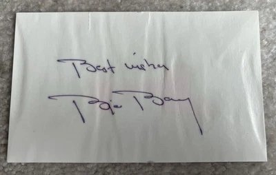 Tarjeta índice Tennis Great Bjorn Borg autografiada firmada 3x5 Foto 1 de 2