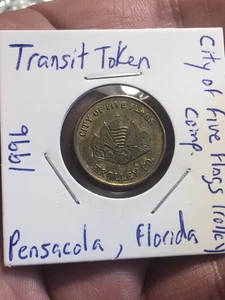 Ficha de tránsito - City of Five Flags Transit Co - Pensacola, Florida - Imagen 1 de 7