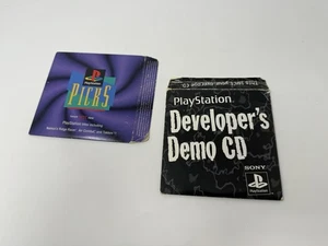 2x Ps1 Lot 1995 Sony PlayStation Developer's Demo This Your Average CD + Picks - Picture 1 of 6