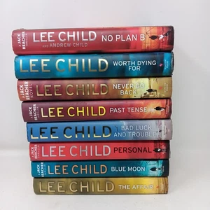 8x Lee Child Jack Reacher Book Bundle Hardback Job Lot Inc Waterstones Exclusive - Picture 1 of 8