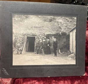 Wealthy Men, Woman & Mine Workers Wallace, Idaho antique photo The Gem Studio - Picture 1 of 17