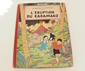 BD Jo, Zette et Jocko L'éruption du Karamako 1952 4ème plat B6 Hergé Casterman - Imagen 1 de 10