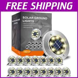 Easy Installation Solar Pathway Lights - 16 Pack - Picture 1 of 8