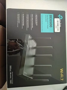 TP-Link Archer BE6500 Wifi 7 Router Dual Band 2.5g WAN 2.5g LAN, 4 x 1 G LAN - Afbeelding 1 van 6