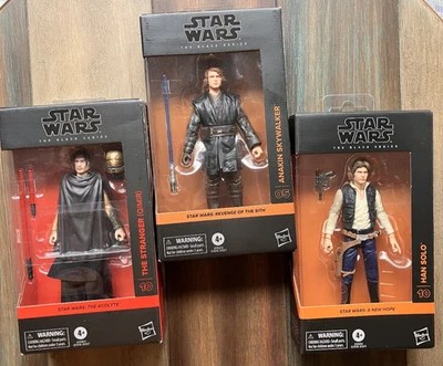3 Figuras Star Wars Black Series 2025 STRANGER QIMIR ANH HAN SOLO ROTS ANAKIN 6" Foto 1 de 4