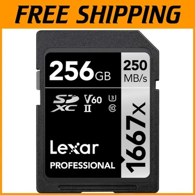Durable 256GB SD Card, UHS-II, 250MB/s - Ideal for Photographers & Videographers - Image 1 of 4