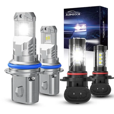 For Dodge Grand Caravan 2005-2007 9007 LED Headlight High Low Beam Fog Light - Image 1 of 4