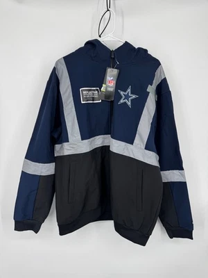 NUEVO CON ETIQUETAS Buffalo Outdoors Dallas Cowboys NFL Sudadera con Capucha Chaqueta Para Hombre Grande Azul Negro Foto 1 de 4