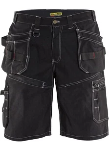 Blaklader Workwear Men's 36x10 Craftsmen X1600 Cotton Durable Work Shorts Black - Picture 1 of 11