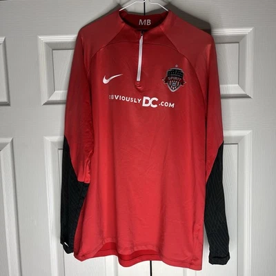 Nike Dri-Fit Washington Spirit NWSL Fútbol 1/4 Cremallera Camiseta de Entrenamiento Rojo XL Equipo Foto 1 de 4
