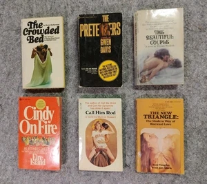 VTG Paperback Adult Erotica Lotx6 60s & 70s Call Him Rod\Crowded Bed\Pretenders - Bild 1 von 6