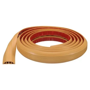 10ft Kabelabdeckung Boden B0.55"xH0.28" Verstecken Drahtabdeckungen Holz Gelb - Bild 1 von 7