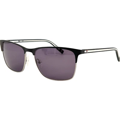 Gafas de sol de metal para hombre FILA SF9486 BLS negras plateadas con lentes grises oscuros 58-16 con estuche Foto 1 de 4