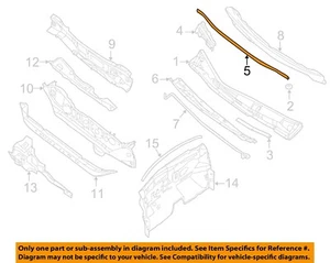 NISSAN OEM 13-19 Sentra Cowl Cowl-Cowl Grille Seal Strip 668303SG0A - Picture 1 of 2