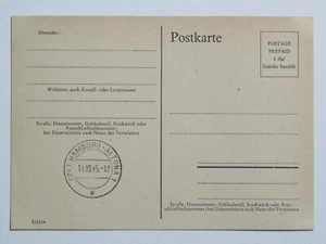 Alliierte Besetzung Behelfsganzsache P 698 I Hamburg Altona 1945 *  - Picture 1 of 2