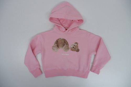Felpa con cappuccio PALM Angels rosa bambina taglia età 4 anni ottime condizioni pullover orsacchiotto bambini