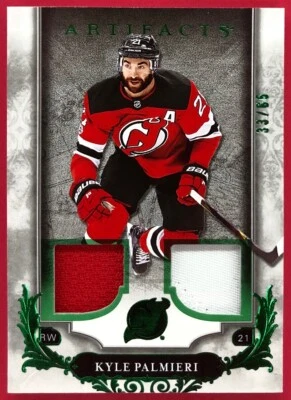 2018-19 Artifacts Kyle Palmieri 33/65 Materials Emerald Card #81 NJ Devils - Image 1 of 2