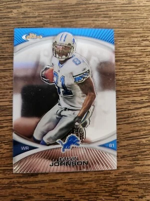 2010 Topps Finest - #4 Calvin Johnson CAW - Image 1 of 2