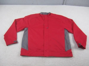 Cutter & Buck Jacket Mens Large Red Windbreaker Casual Athletic Zip Weather Tech - Picture 1 of 13