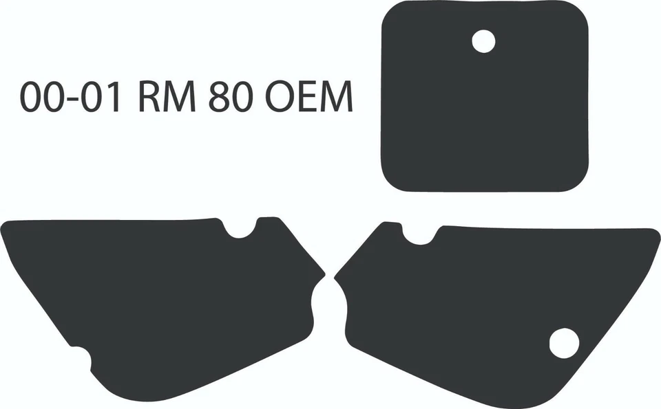 00 01 2000 2001 Suzuki OEM RM80 Rm 80 matrícula fondo calcomanía pegatina Foto 1 de 1